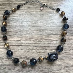 GENUINE SABIKA Navy colors necklace